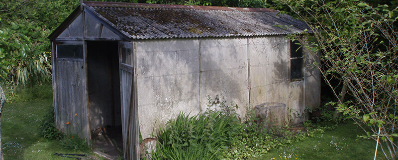 Asbestos Removal garage roof or shed