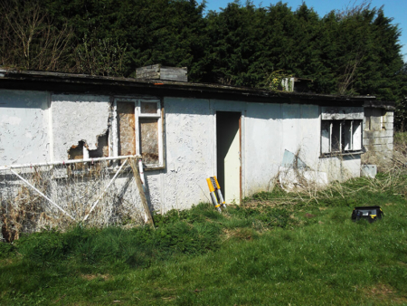 Asbestos removal old garage